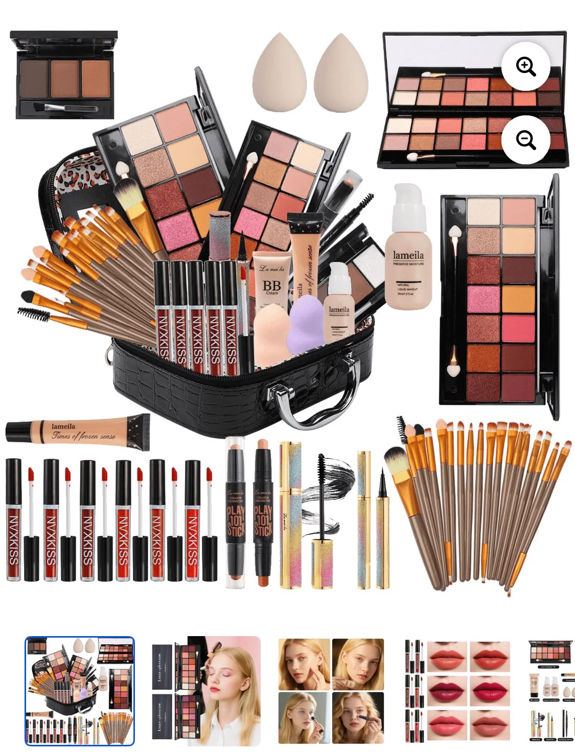 Makeup and beauty products available in store